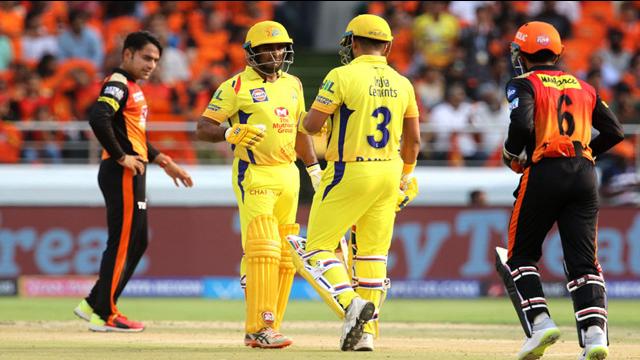 रायडू, रैना के दम पर चेन्नई ने बनाए 183 रन 