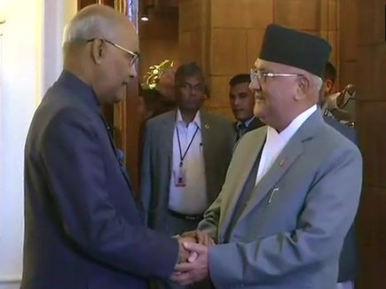 नेपाल के प्रधानमंत्री का राष्ट्रपति भवन में हुआ औपचारिक स्वागत